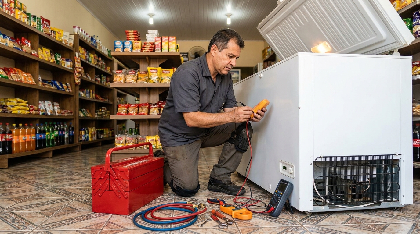 Ajuste de Temperatura do Freezer no Cavalieri, Marília‑SP