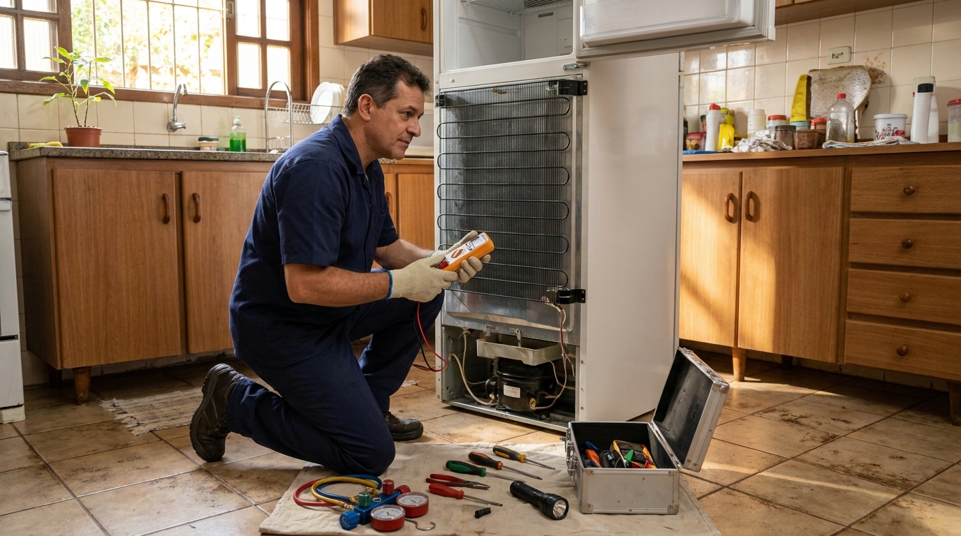 Manutenção na Refrigeração no Armando Mascaro, Marília‑SP